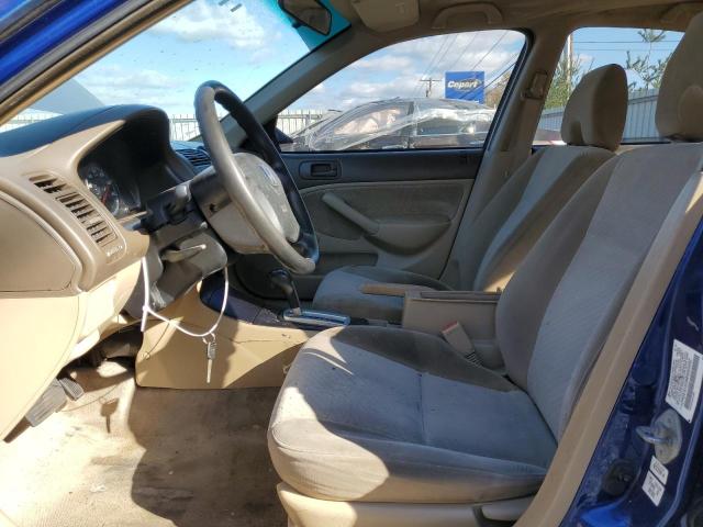 2HGES16344H605682 - 2004 HONDA CIVIC DX VP BLUE photo 7