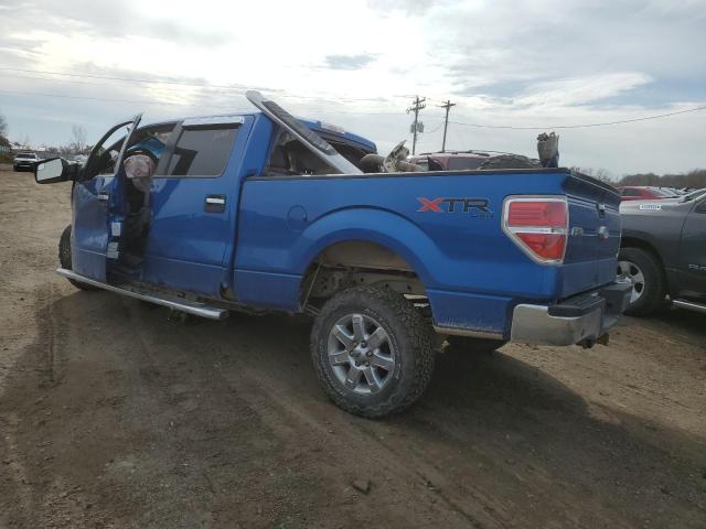 1FTFW1ET7DFD13003 - 2013 FORD F150 SUPERCREW BLUE photo 2