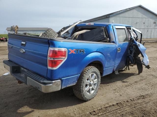 1FTFW1ET7DFD13003 - 2013 FORD F150 SUPERCREW BLUE photo 3