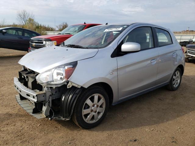 ML32A4HJ6EH002700 - 2014 MITSUBISHI MIRAGE ES SILVER photo 1