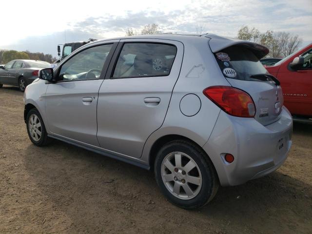 ML32A4HJ6EH002700 - 2014 MITSUBISHI MIRAGE ES SILVER photo 2