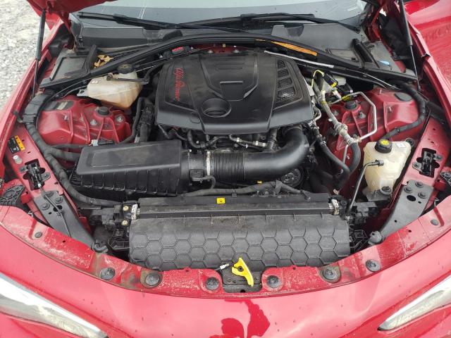 ZARFAEDN7J7589282 - 2018 ALFA ROMEO GIULIA Q4 წითელი ფოტო 11