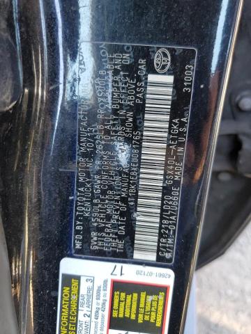 4T1BK1EBXEU081765 - 2014 TOYOTA AVALON BASE 黑色 照片 13