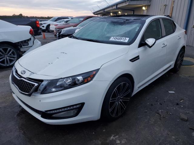 5XXGR4A68DG118851 - 2013 KIA OPTIMA SX WHITE photo 1