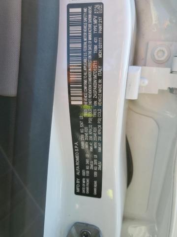 ZASPAKBN1M7D13711 - 2021 ALFA ROMEO STELVIO TI WHITE photo 13