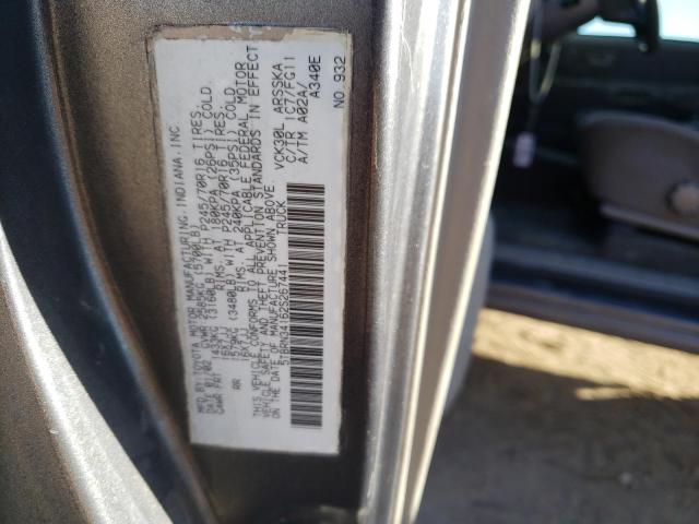 5TBRN34162S267441 - 2002 TOYOTA TUNDRA ACCESS CAB SR5 GRAY photo 13