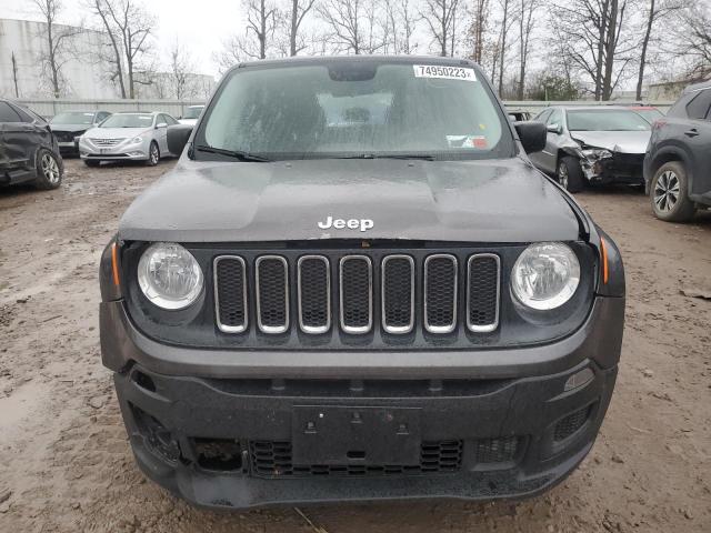 ZACCJAAT4GPE21863 - 2016 JEEP RENEGADE SPORT GRAY photo 5