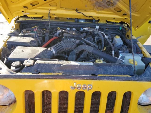 1J4FA24128L601131 - 2008 JEEP WRANGLER X YELLOW photo 11