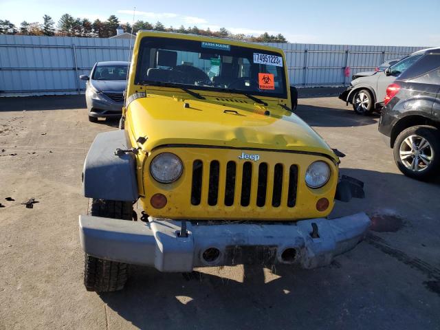 1J4FA24128L601131 - 2008 JEEP WRANGLER X YELLOW photo 5