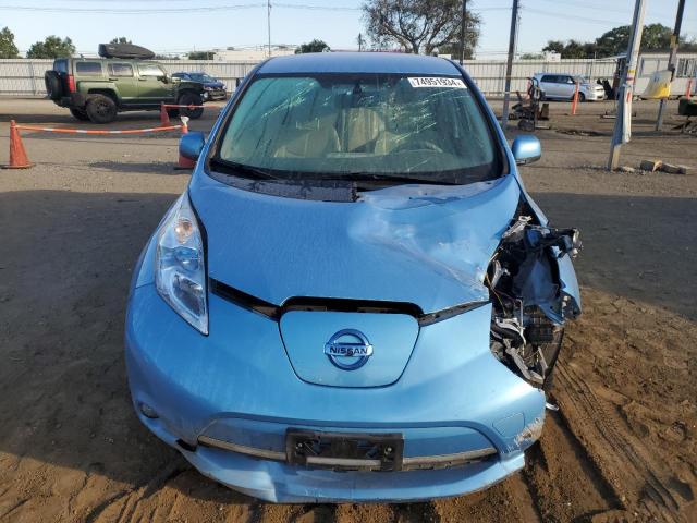 JN1AZ0CP3BT000582 - 2011 NISSAN LEAF SV BLUE photo 5