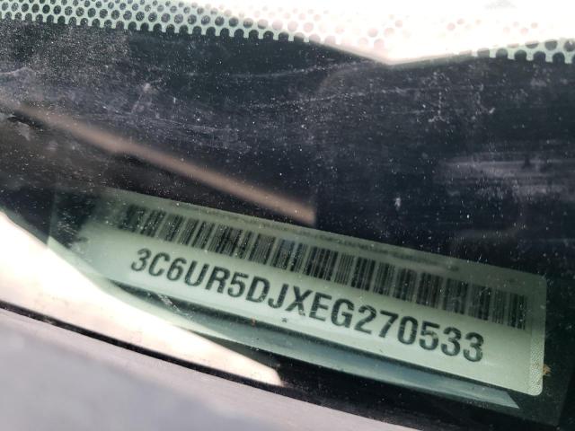 3C6UR5DJXEG270533 - 2014 RAM 2500 SLT შავი ფოტო 12