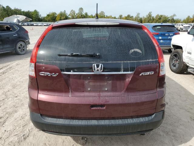 5J6RM4H56CL016249 - 2012 HONDA CR-V EX MAROON photo 6