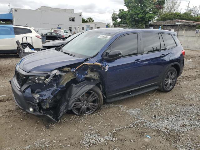 5FNYF7H51MB015219 - 2021 HONDA PASSPORT EXL أزرق صورة 1