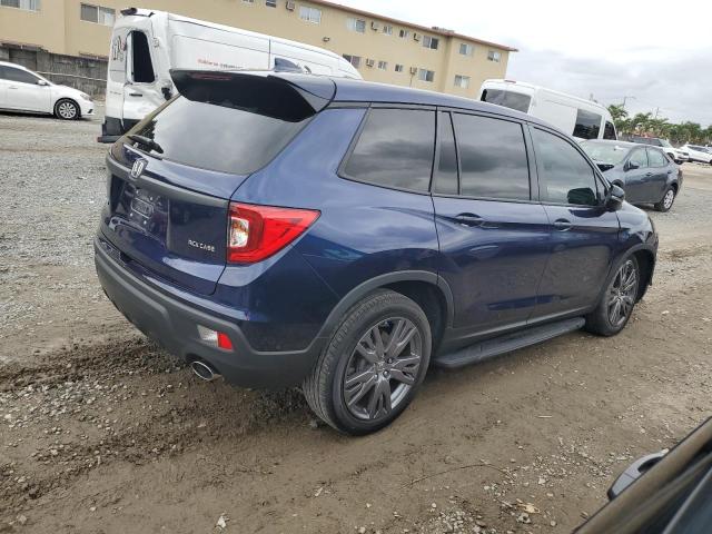 5FNYF7H51MB015219 - 2021 HONDA PASSPORT EXL أزرق صورة 3