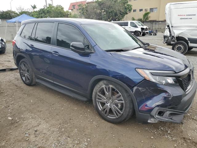 5FNYF7H51MB015219 - 2021 HONDA PASSPORT EXL أزرق صورة 4