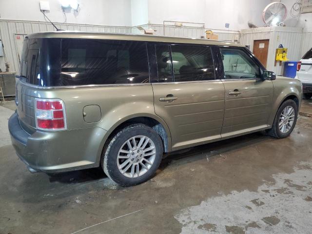 2FMGK5C89DBD17282 - 2013 FORD FLEX SEL GREEN photo 3