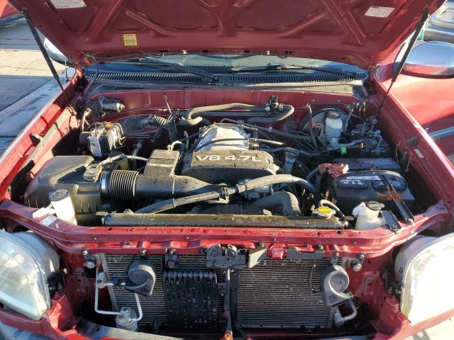 5TBBT44141S182965 - 2001 TOYOTA TUNDRA ACCESS CAB ბურგუნდია ფოტო 11