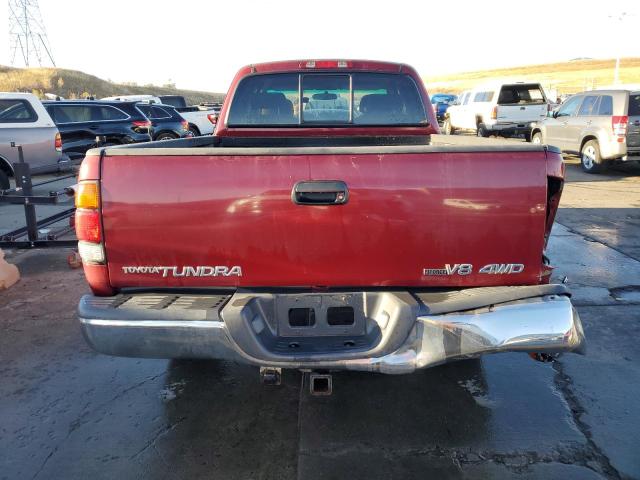 5TBBT44141S182965 - 2001 TOYOTA TUNDRA ACCESS CAB ბურგუნდია ფოტო 6