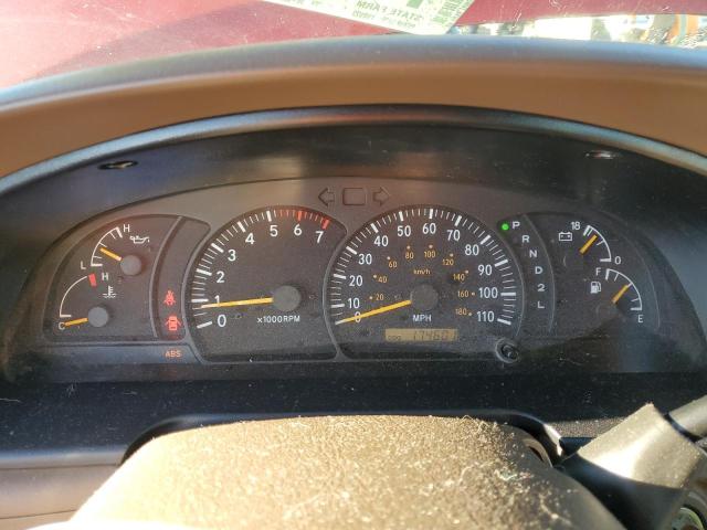 5TBBT44141S182965 - 2001 TOYOTA TUNDRA ACCESS CAB ბურგუნდია ფოტო 9