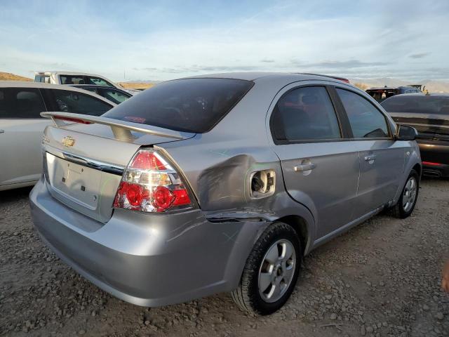 KL1TD56627B115361 - 2007 CHEVROLET AVEO BASE SILVER photo 3