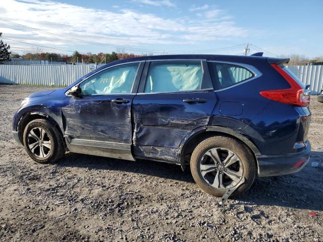 2HKRW6H33KH227325 - 2019 HONDA CR-V LX BLUE photo 2