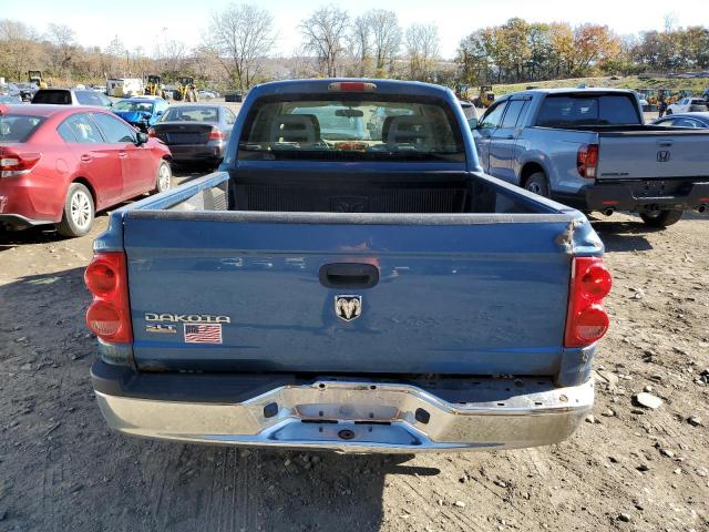 1D7HW48K35S164598 - 2005 DODGE DAKOTA QUAD SLT BLUE photo 6