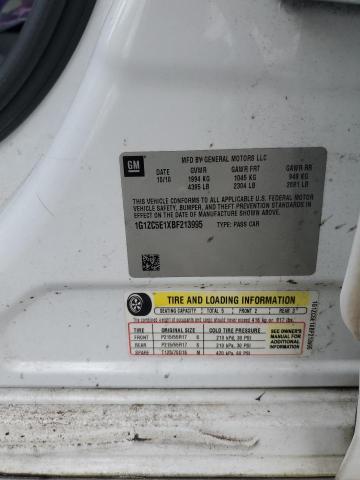 1G1ZC5E1XBF213995 - 2011 CHEVROLET MALIBU 1LT 白色 照片 13