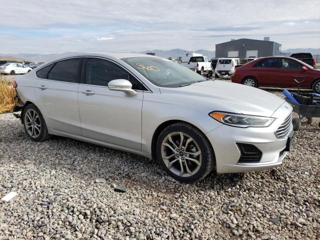 3FA6P0CD9KR254206 - 2019 FORD FUSION SEL SILVER photo 4