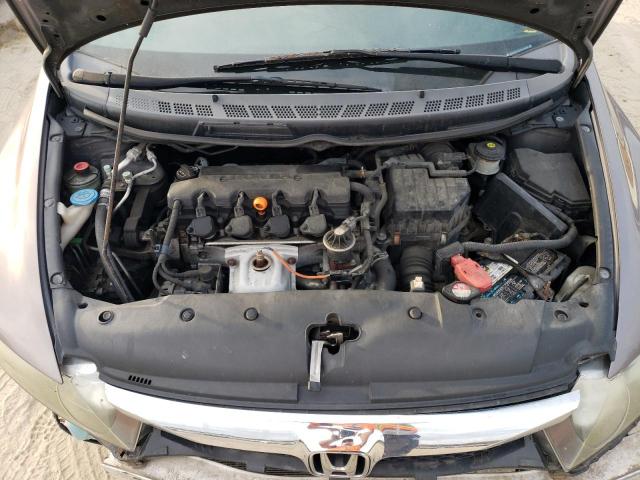 2HGFA1F63AH518482 - 2010 HONDA CIVIC LX-S GRAY photo 11