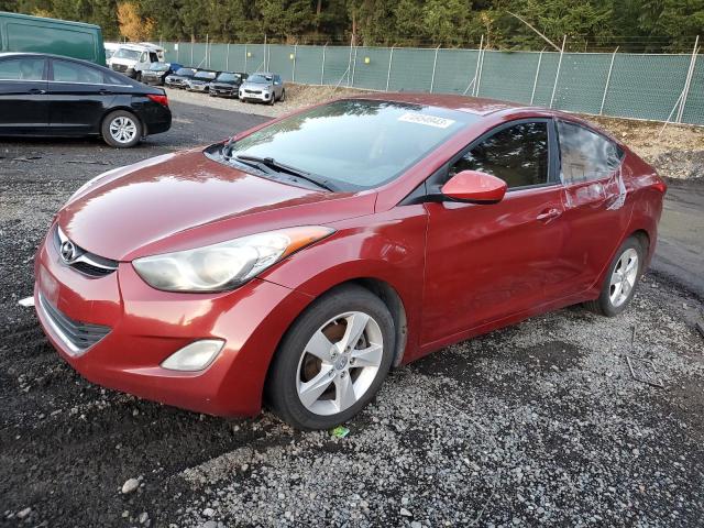 KMHDH4AE9CU279078 - 2012 HYUNDAI ELANTRA GLS MAROON photo 1