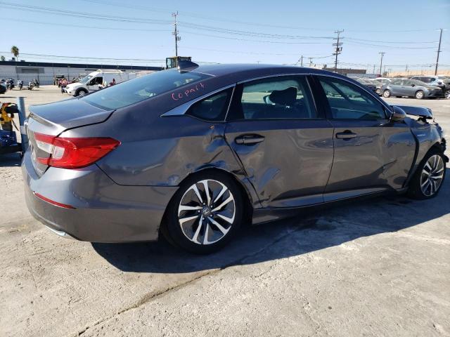 1HGCV3F18MA018294 - 2021 HONDA ACCORD HYBRID GRAY photo 3