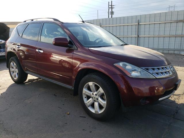 JN8AZ08W77W633545 - 2007 NISSAN MURANO SL MAROON photo 4