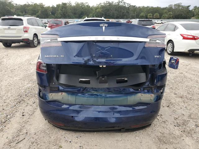 5YJSA1E26JF261402 - 2018 TESLA MODEL S BLUE photo 6