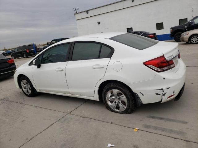 19XFB2F50EE021450 - 2014 HONDA CIVIC LX WHITE photo 2