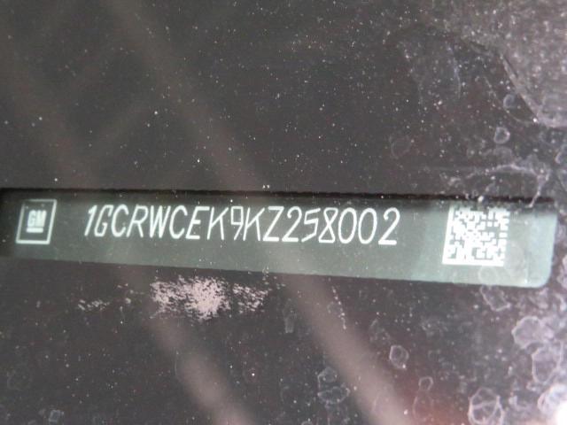 1GCRWCEK9KZ258002 - 2019 CHEVROLET SILVERADO C1500 LT 黑色 照片 10