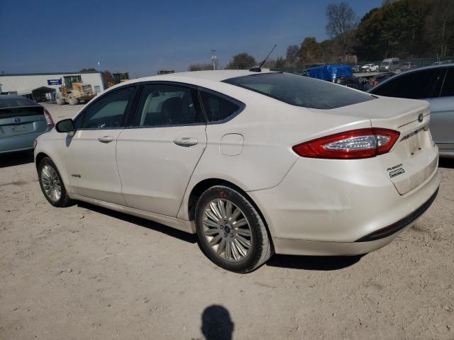 3FA6P0LU2ER349341 - 2014 FORD FUSION SE HYBRID WHITE photo 2