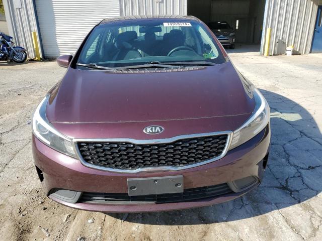 3KPFL4A71HE011452 - 2017 KIA FORTE LX BURGUNDY photo 5