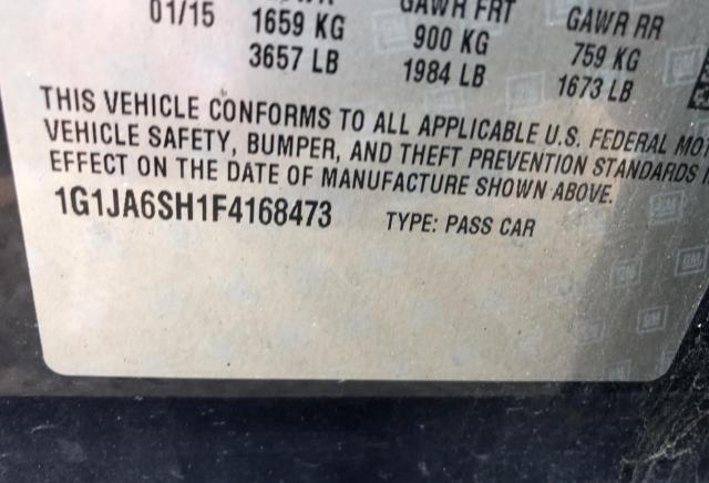 1G1JA6SH1F4168473 - 2015 CHEVROLET SONIC LS 蓝色 照片 10