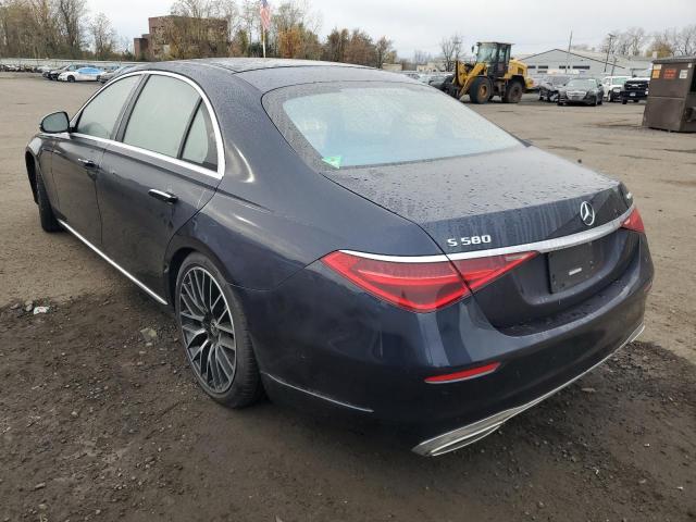 W1K6G7GB6PA184876 - 2023 MERCEDES-BENZ S 580 4MATIC BLUE photo 2