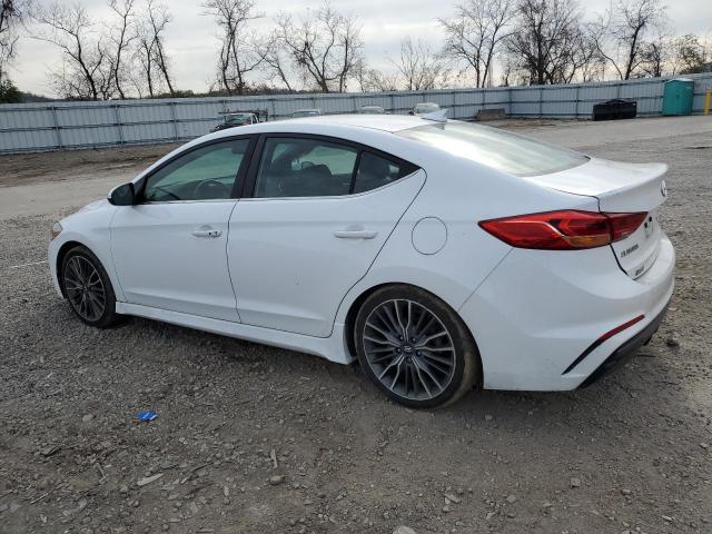 KMHD04LB6JU450165 - 2018 HYUNDAI ELANTRA SPORT WHITE photo 2