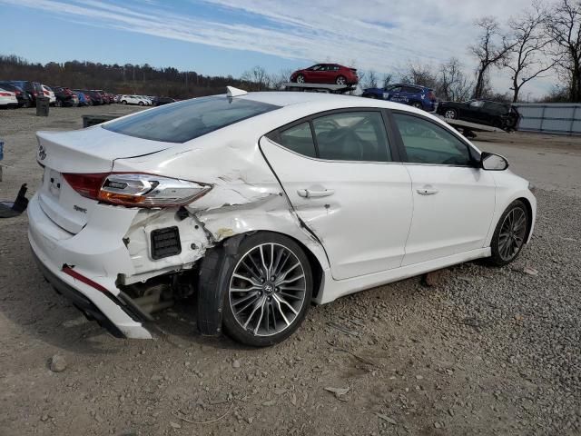 KMHD04LB6JU450165 - 2018 HYUNDAI ELANTRA SPORT WHITE photo 3