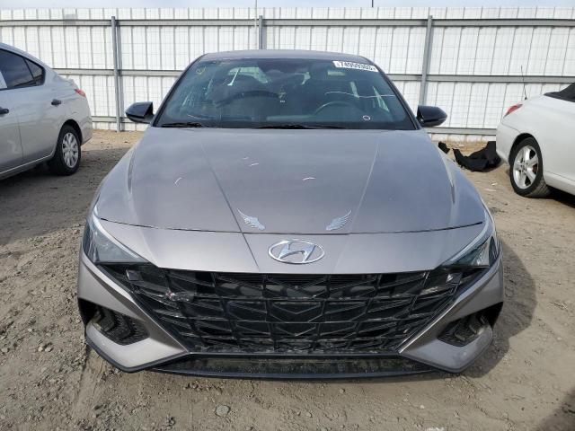 KMHLR4AF0MU162718 - 2021 HYUNDAI ELANTRA N LINE GRAY photo 5