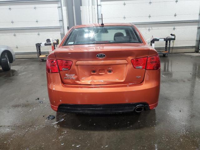 KNAFW4A37A5139603 - 2010 KIA FORTE SX ORANGE photo 6