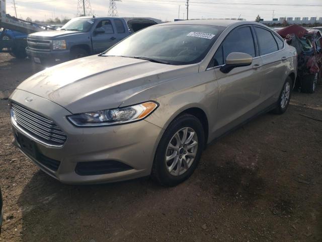 3FA6P0G71FR211943 - 2015 FORD FUSION S BEIGE photo 1