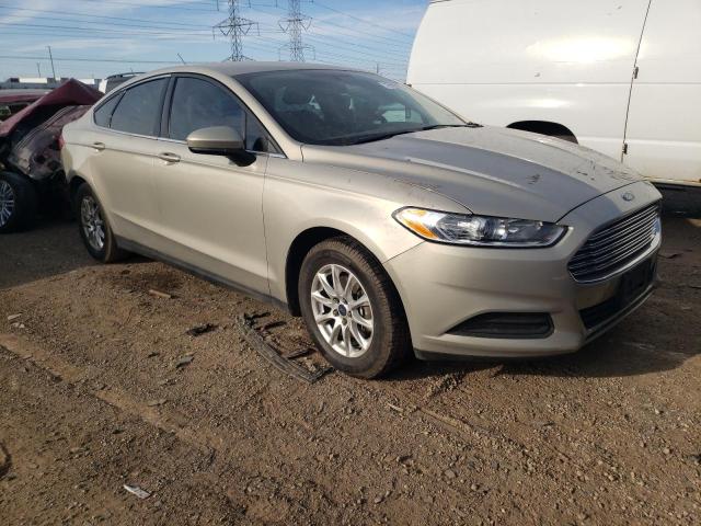 3FA6P0G71FR211943 - 2015 FORD FUSION S BEIGE photo 4