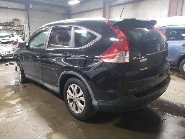 5J6RM4H78CL013662 - 2012 HONDA CR-V EXL BLACK photo 2