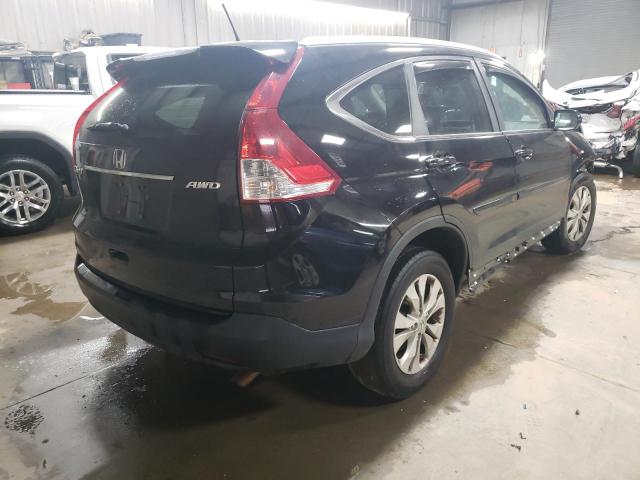 5J6RM4H78CL013662 - 2012 HONDA CR-V EXL BLACK photo 3