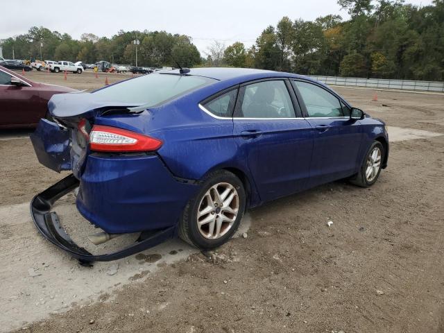 3FA6P0H71GR273133 - 2016 FORD FUSION SE BLUE photo 3