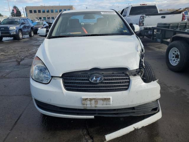 KMHCN4AC3AU414684 - 2010 HYUNDAI ACCENT GLS WHITE photo 5