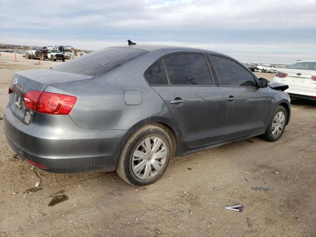 3VWD17AJ7EM424145 - 2014 VOLKSWAGEN JETTA SE GRAY photo 3